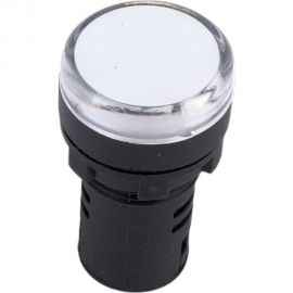 Лампа IEK AD-22DS, сигнальная, белая, светодиодная, 24В. BLS10-ADDS-024-K01 