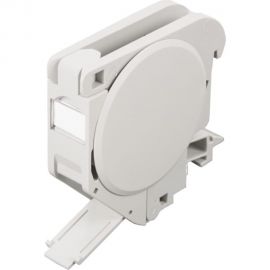 Корпус розетки с креплением под DIN-рейку NIKOMAX откидной, серый NMC-MB1P-DR-GY 