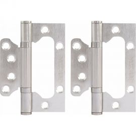 Накладная петля ISPARUS ISP 800-4"" FHP (универсальная; матовый хром; без колпачка; 100х72х2,5 мм) 17110 