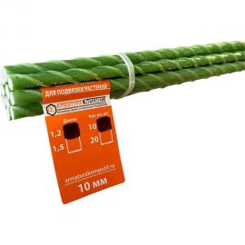 Стеклопластиковая садовая опора Арматура Композит 10 мм, 10 штук по 1.2 м 4660228920380 