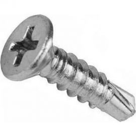 Оконный саморез Метизный двор 3,9x16 сверло, белый, 20 шт. 4690441018380 