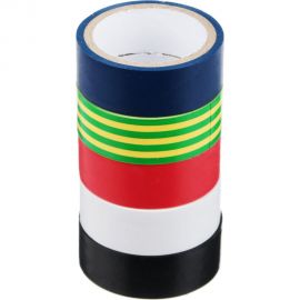 Набор изолент ЕРМАК d-48 мм х 0,13 x 18 мм х 4 м, 5 цветов, 5 шт. 469-070 