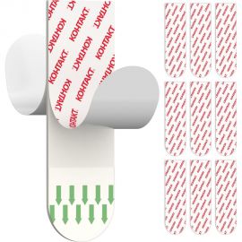 Самоклеящиеся двусторонние полоски Контакт белые, до 1 кг, 9 шт. 23714 