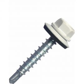 Кровельный саморез крепежная техника белый, 5,5x19, RAL 9003 25 шт. 11066 