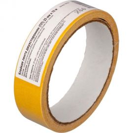 Двухсторонняя клейкая лента ООО Комус 25 мм х 10 м, полипропилен 767974 