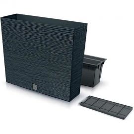 Цве??ник с вкладышем Prosperplast DFC600T S433 Цветник FURU CASE TOWER 580 мм, 180 мм, высота 498 мм, антрацит 066759 