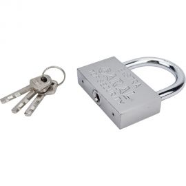 Навесной замок СКОБЯНОЙ стальной, 80 мм 002871 