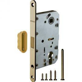 Межкомнатный замок под цилиндр Fuaro MAGNET M85C-50 AB бронза new plate 42785 