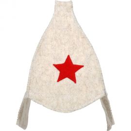 Шапка Hot Pot Будёновка белая, войлок 42014 