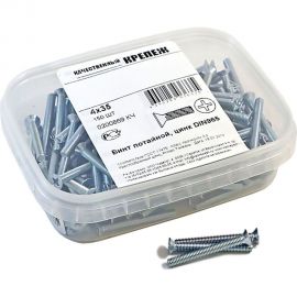 Винт Качественный КРЕПЕЖ потай с метр. резьбой, DIN 965, 4x35, 150 шт 0200869 КЧ 