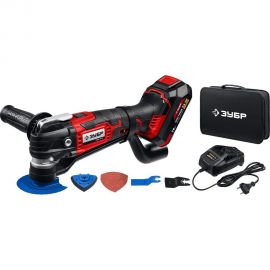 Реноватор ЗУБР 18 В, 1 АКБ (2 Ач), набор насадок, сумка МФИ-18-21 