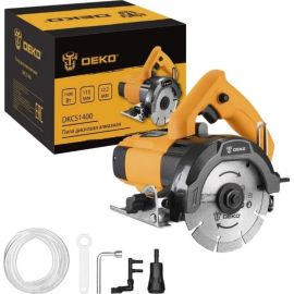 Дисковая алмазная пила DEKO (3638) DKCS1400 115 мм, 1400 Вт, с подачей воды 063-4355 