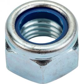 Шестигранная самостопорящаяся гайка с нейлоновым кольцом крепежная техника din 985, м18, 35 шт., цинк 493144 БК 