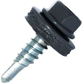 Самосверлящий винт HARDWEX ТМ HWX7-W-P9-5.5x19 мм, св.№3, RAL 7024, 250 шт. 5190000023682 