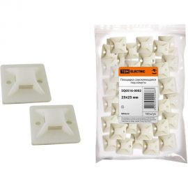 Самоклеящаяся площадка под хомуты TDM 30х30, 100 шт. SQ0516-0003 