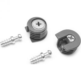 Эксцентриковая стяжка Tech-Krep серая D20 мм 2 шт. пакет 153887 