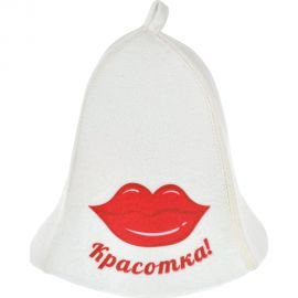 Шапка для бани и сауны Hot Pot Красотка войлок 41157 