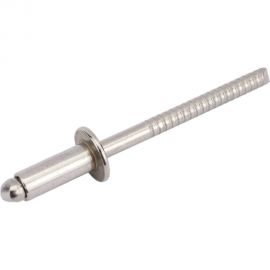 Вытяжная нержавеющая заклепка со стандартным бортиком KREPFIELD 4x10 мм, ART 9052, А2, 50 шт. 9052ЗАКЛЕПКА4Х10А2-50 