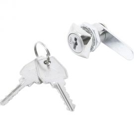 Мебельный замок ООО Комус стандарт, врезной, ЗМ0802 (3128) 20 мм, квадратное основание, 2 стальных ключа (13423) 1739096 