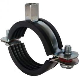 Хомут с резиновой прокладкой и комбинированной гайкой Sinikon М8/М10, 4"" (106-111) СИНИКОН KM400K.R 
