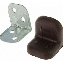 Крепежный уголок с пластиковой крышкой Tech-Krep 20x28 венге 4 шт. пакет 148279 