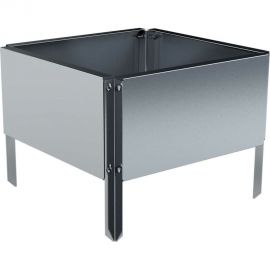 Готовая оцинкованная грядка Delta-Park GX 0.32x0.32 м, серебристая 30020GX_3232Zn 