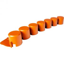 Бордюр для сада 4,05м, 8штук терракотовый Prosperplast Palisada IPAL7-R624 