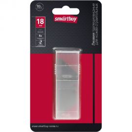 Лезвия трапециевидные сменные (10 шт; 18 мм) для ножей строительных Smartbuy SBT-SKT-18 