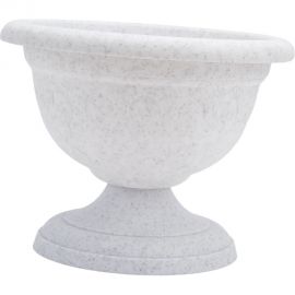 Низкий вазон Martika Колывань 0.6 л, диаметр 14 см, мрамор С142М 