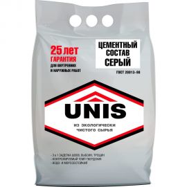 Цементный состав UNIS серый, п/э, 5 кг 4607005183705 