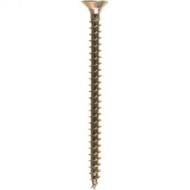 Шуруп крепежная техника жёлтый цинк 6,0x80, 120 шт. 431422 БК 