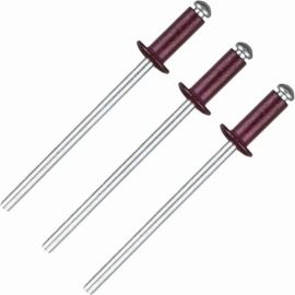 Заклепки Спец 4,0x10 RAL 3005 (красное вино), 50 шт., блистер 3952 