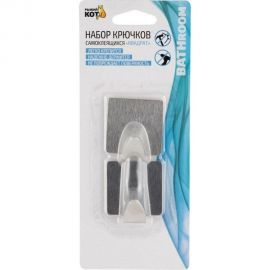 Набор самоклеящихся крючков Рыжий кот квадрат, 2 шт. 008224 