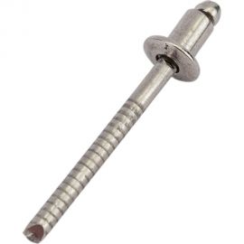 Вытяжная нержавеющая заклепка со стандартным бортиком KREPFIELD 4x6 мм, ART 9052, А2, 50 шт. 9052ЗАКЛЕПКА4Х6А2-50 