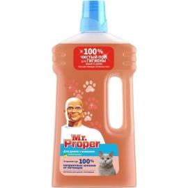 Моющая жидкость для полов и стен для домов с кошками MR. PROPER Свежий Цитрус 1 л 0001008355 