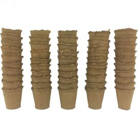 Набор торфяных горшочков ЛЕТО диам. 80 мм, высота 80 мм, 20 шт. 90276 