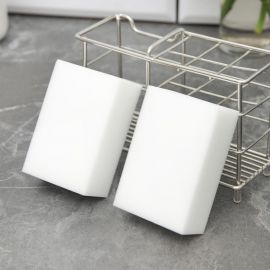 Меламиновая губка для удаления пятен Доляна набор 2 шт, 9х6х3 см 2390587 