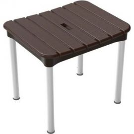 Стул для ванной PRIMANOVA ECALIPTUS максимальная нагрузка до 100 кг, 37x30x34 см, АВС-пластик, алюминий M-KV33-10 