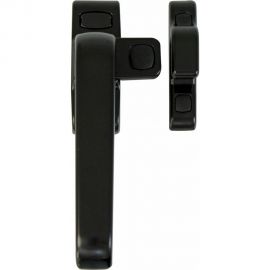 Оконная ручка-засов Amig алюминий, черная, левая Gamma (IZ) NE 