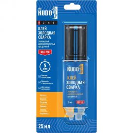 Клей эпоксидный двухкомпонентный прозрачный KUDO HOME, 25 мл KBS-760 