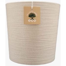 Пластиковый горшок с дренажным дном liveingreen Эко Цилиндр слоновая кость, диам. 20 см, высота 20 см, 5.2 л 4627148309824 