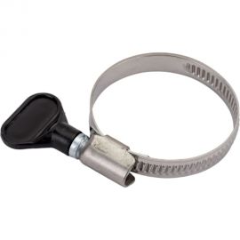 Червячный хомут с бабочкой СВК оцинкованный, w1/9 мм, 30 - 45 мм SVK-HW1045 