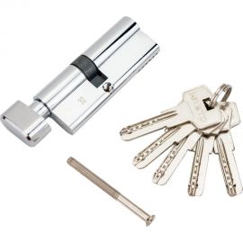 Цилиндровый механизм с вертушкой НОРА-М ЕСО Z ЛПВ-80 45-35в хром 18423 