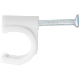 Электроустановочные скобы СИБРТЕХ 5 мм, круглый профиль, 50 шт. 47514 