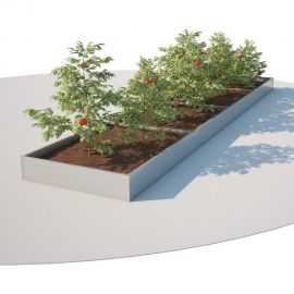 Оцинкованная грядка Благо 0.7x2 м 93630 