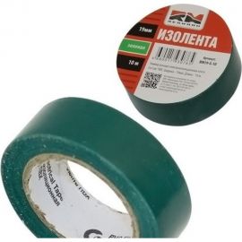 Изолента REDMARK 19 мм х 10 м, цв. зеленый RM19G10 