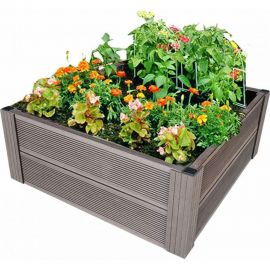 Грядка из ДПК УЛИЧНЫЕ ЛЕСТНИЦЫ Патио 2 Квадрат 29x100x100 см GRD-KVT-2-1010 