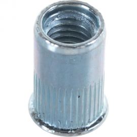 Заклепка-гайка ЦКИ М6, плоск., уменьш., рифл., A2, REX, уп. 50 шт. 64535 