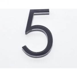 Цифра дверная 5 Brante LOFT 60 мм чёрная 150175 