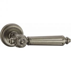 Ручка дверная ЦАМ состаренное серебро Вантаж V32AS 